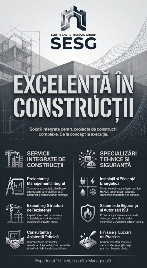 Banner lateral - SESG - excelenta in constructii